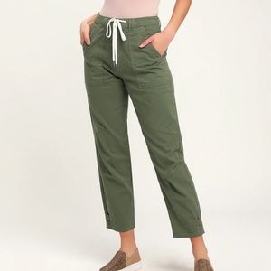 Pamela army green pistola pants
